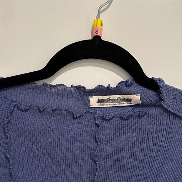 MSRP $108 ✨ Free People Raw Seam Cotton Jersey Dress – Size S-M ✨SAME DAY SHIP - Picture 5 of 6